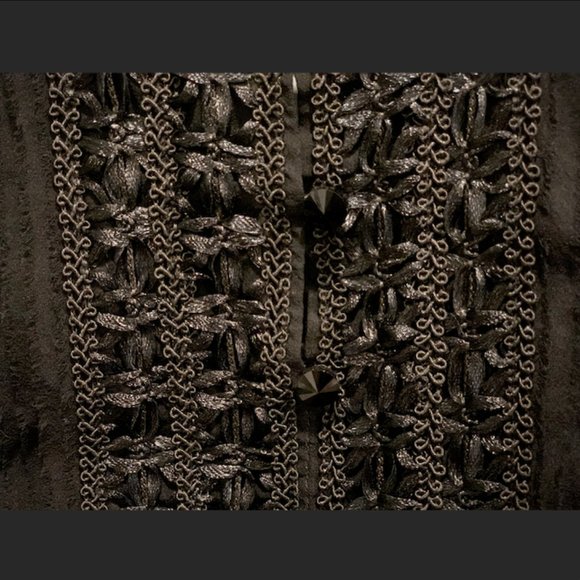 Authentic Alice & Olivia SUZE PUFF DRESS Tiered Lace Tulle Silk Dress $895.00 - Picture 11 of 16